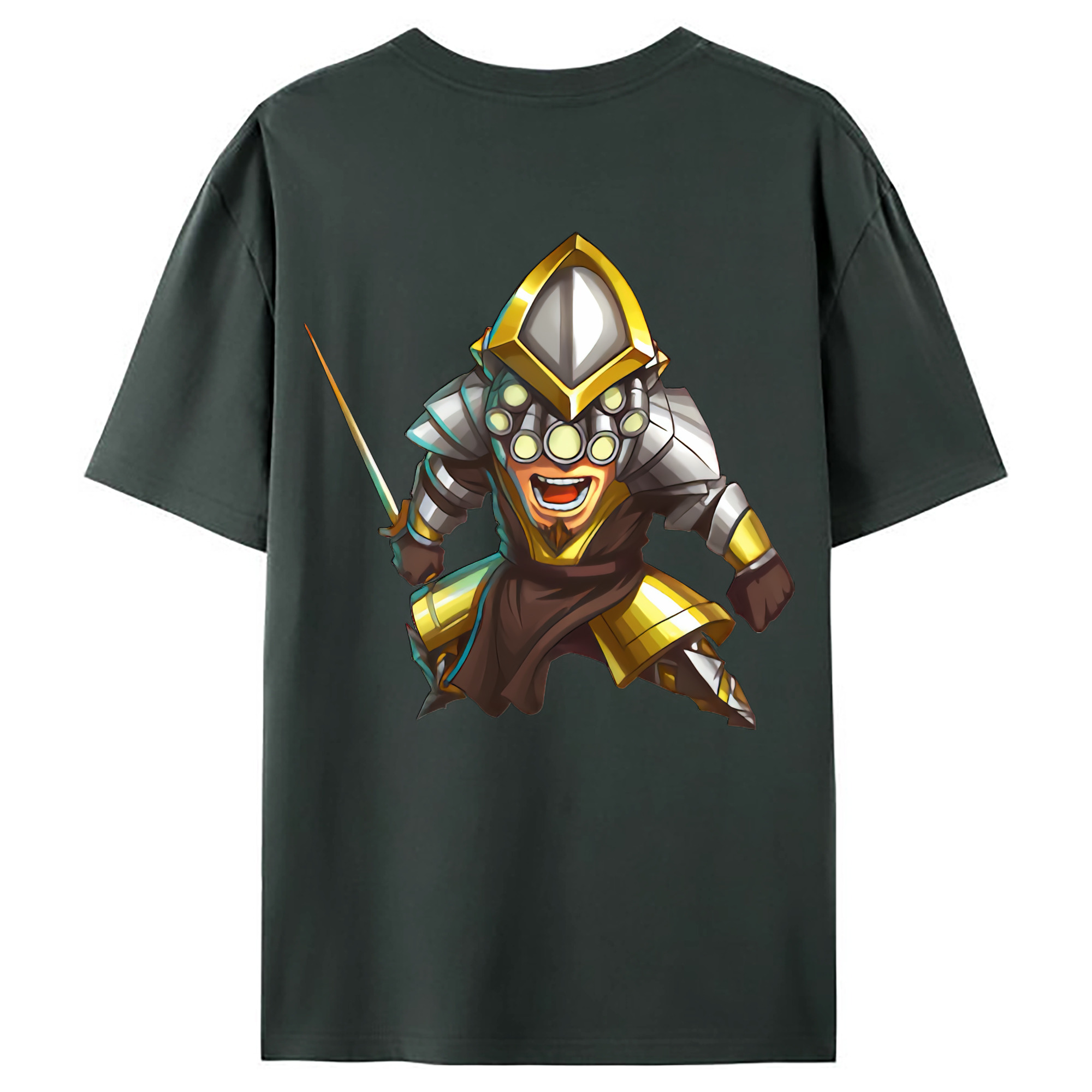 （画像用） リーグ・オブ・レジェンド League of Legends LOL 綿100％ メンズ半袖Tシャツ（バックプリント） 通気性